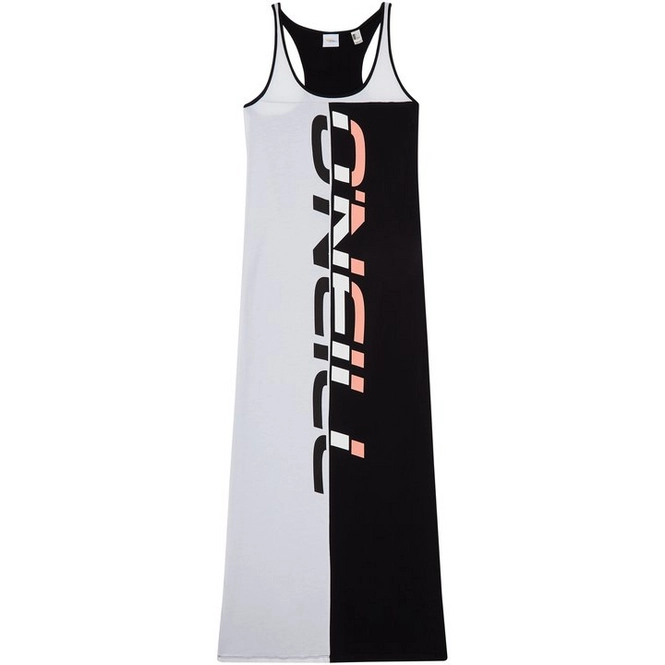 Dress O'Neill Women Racerback Jersey Black Aop w/ White