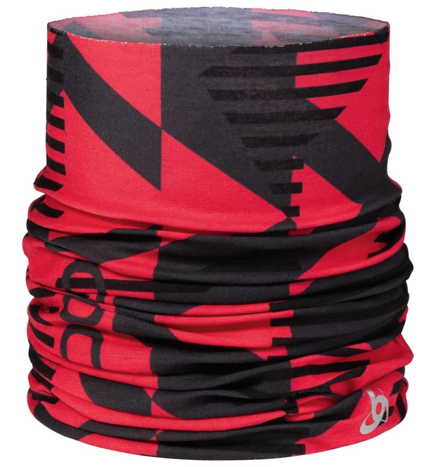 Neck Warmer Odlo Tube Printed Chinese Red Allover Print