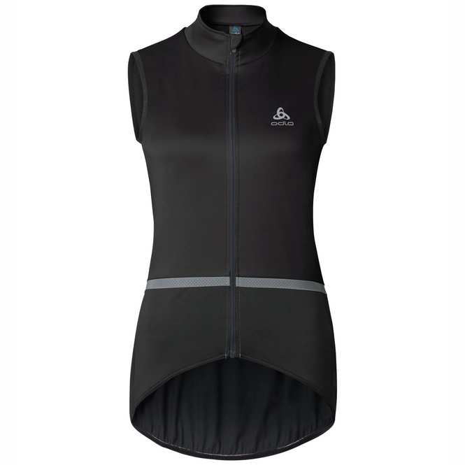 Cycling Jacket Odlo Womens Mistral Logic Black Graphite Grey
