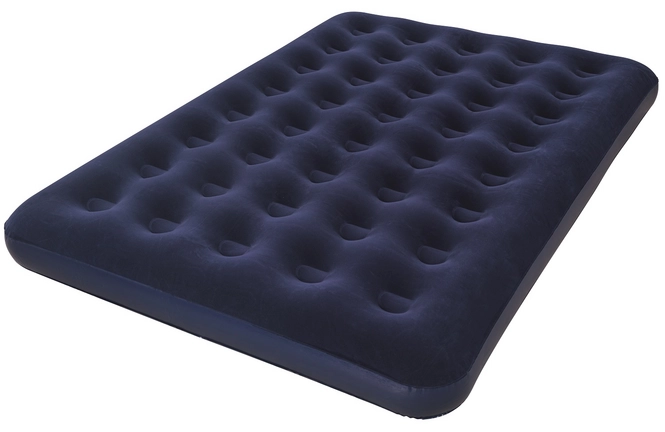 Airbed Bestway Flocked Blue Double