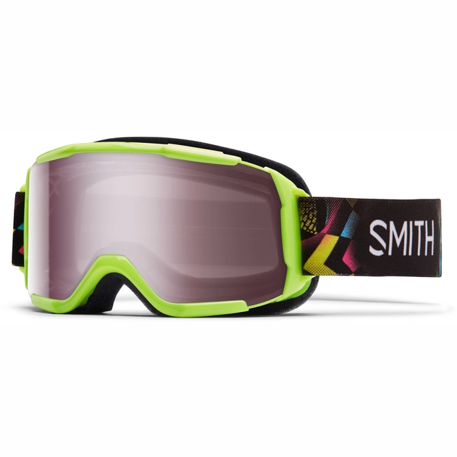 Ski Goggles Smith Daredevil Neon Blacklight Frame/Ignitor Mirror Lens