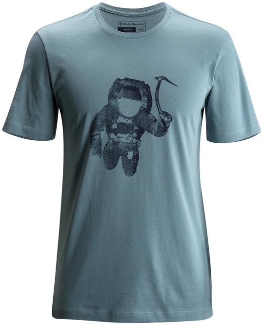 T-Shirt Black Diamond Men Ss Spaceshot Tee Caspian