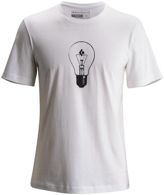 T-Shirt Black Diamond Men Ss Bd Idea Tee White