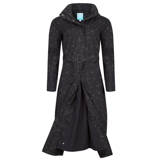 Raincoat Happy Rainy Days Long Bonita Wing Black Moss