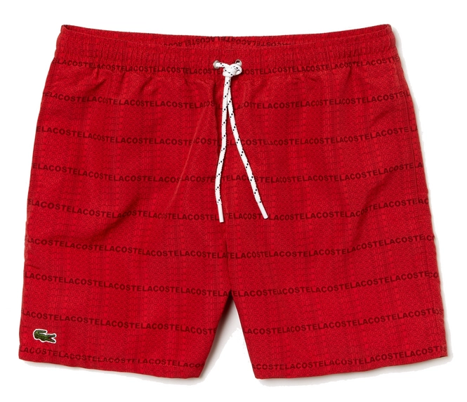 Swimming Trunks Lacoste Men MH4766 Red Pinot