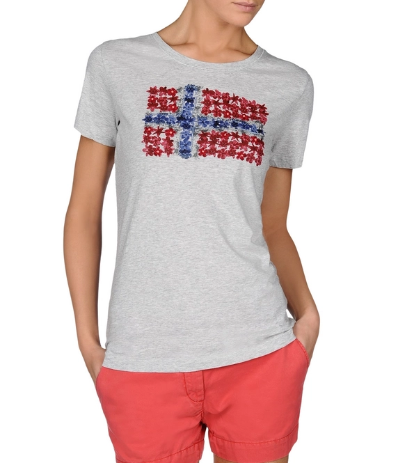 T-Shirt Napapijri Solola Light Grey Mel Women