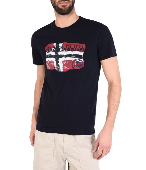 T-Shirt Napapijri Saleny Blu Marine Men