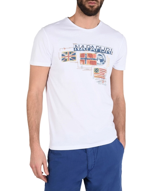 T-Shirt Napapijri Stockton Bright White Men
