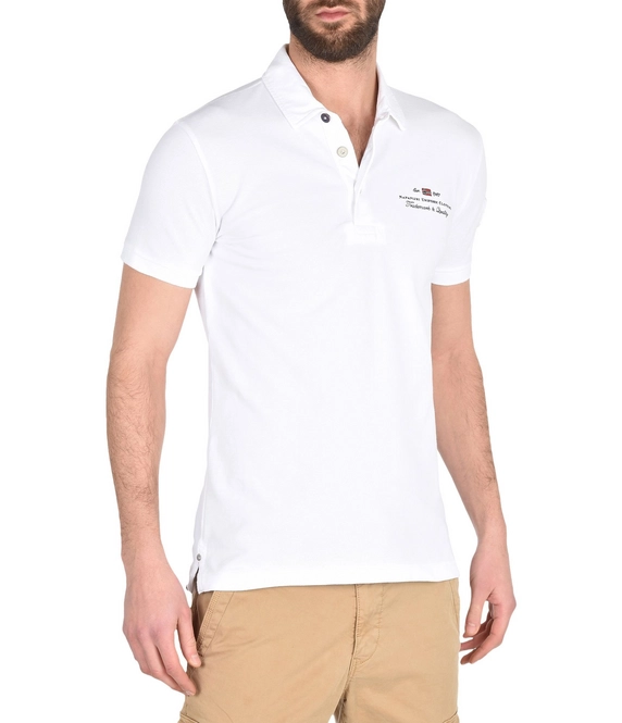 Polo Shirt Napapijri Elbas Stretch Bright White Men