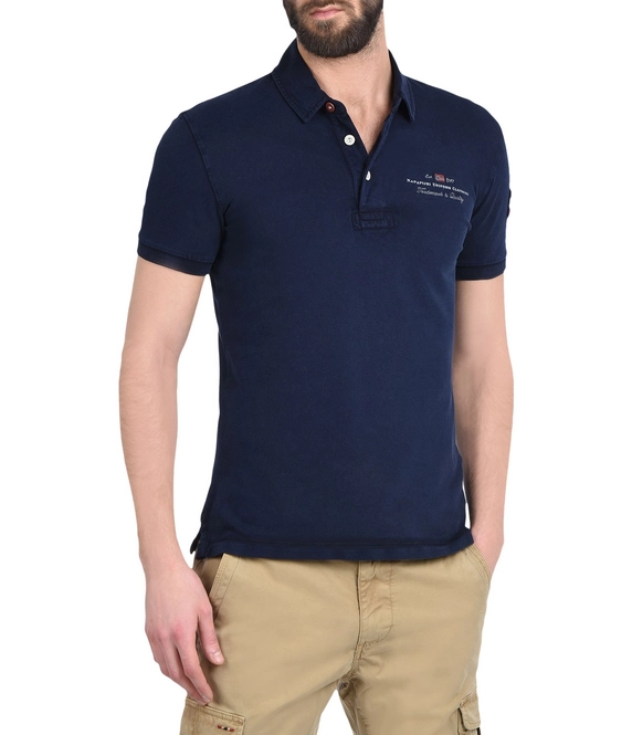 Polo Shirt Napapijri Elbas Stretch Blu Marine Men 2017