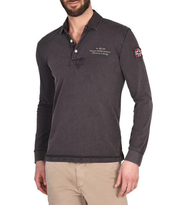 Polo Shirt Napapijri Elbas Long Sleeves Volcano Men
