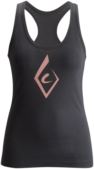 Vest Top Black Diamond Women Brushstroke Tank Smoke