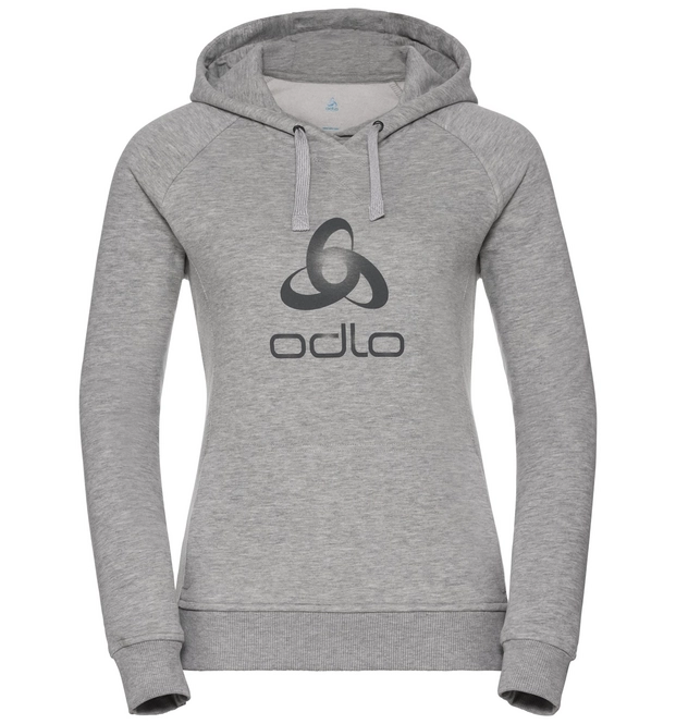 Hoodie Odlo Womens Midlayer Stuff Lo Grey Melange