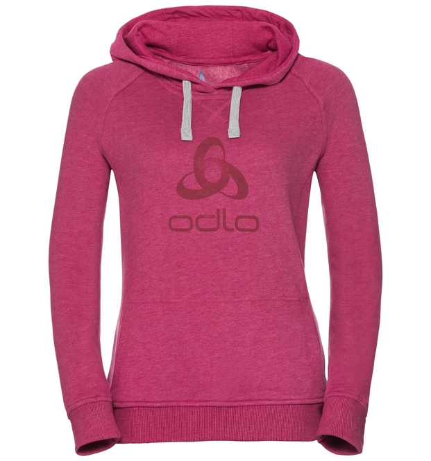 Hoodie Odlo Womens Midlayer Stuff Lo Sangria