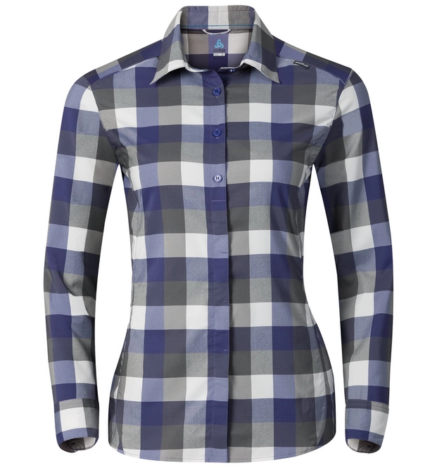 Shirt Odlo Womens Fairview Spectrum Blue White
