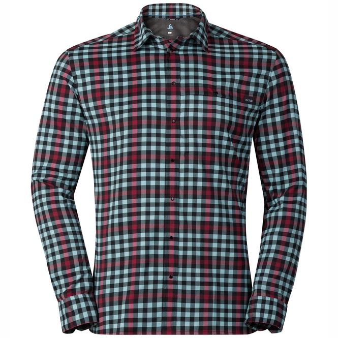 Shirt Odlo Mens Fairview Nile Blue Black Chinese