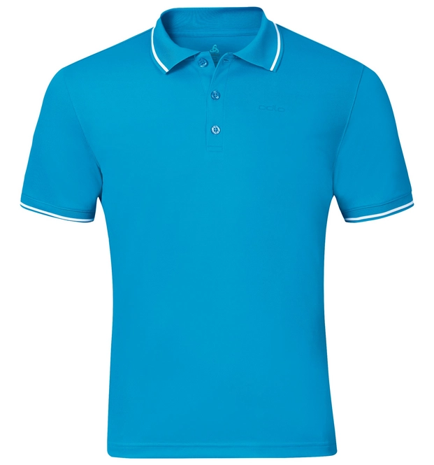 Polo Shirt Odlo Mens S/S Tour Blue Jewel