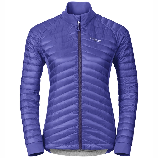 Jacket Odlo Womens Midlayer Full Zip Helium Cocoon Spectrum Blue