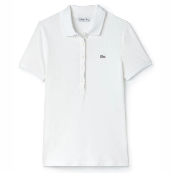 Polo Shirt Lacoste Women PF7845 White