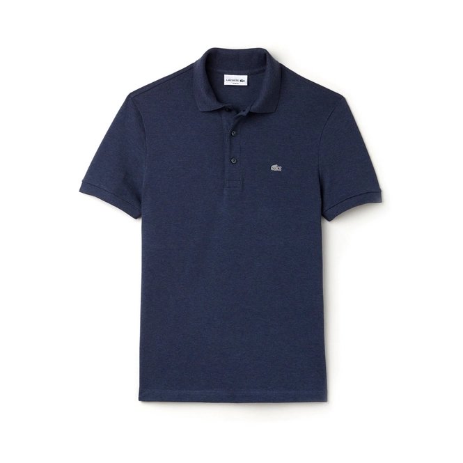 Polo Shirt Lacoste Slim Fit Stretch Pique Blue Chine