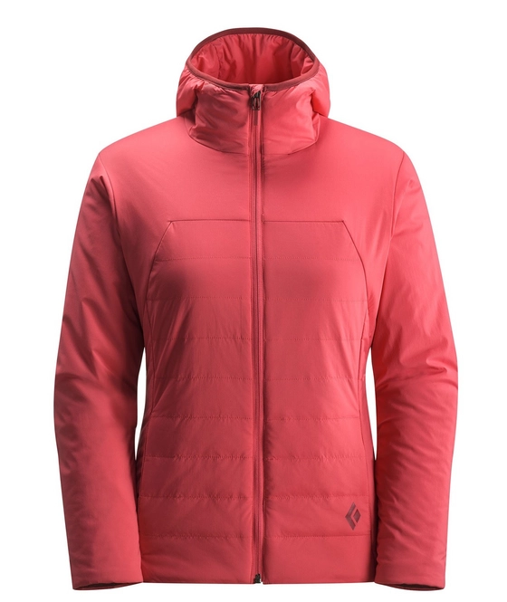Winter Jacket Black Diamond Women Alpine Light Hoody Peony