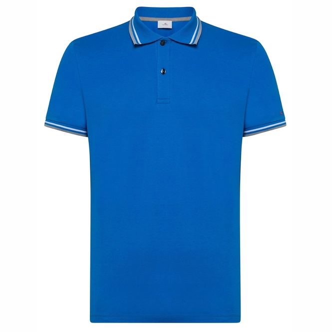 Polo Shirt Peuterey Men Medinilla Stretch 03 Blue