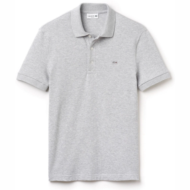 Polo Shirt Lacoste Slim Fit Stretch Pique Silver Chine