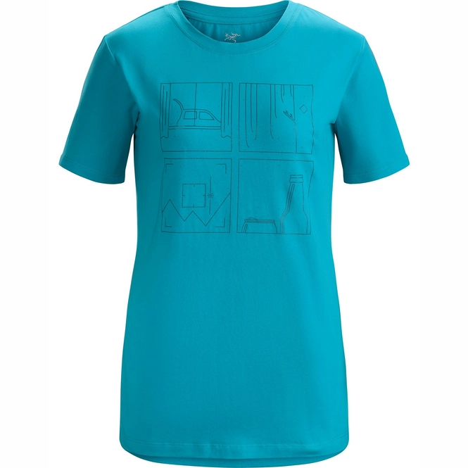 T-Shirt Arc'teryx Womens Quadrants SS Firoza