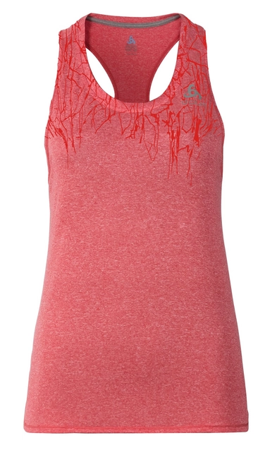 Vest Top Odlo Womens Tebe Bittersweet Placed Print