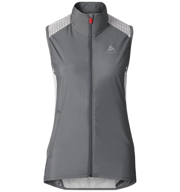 Body Warmer Odlo Womens Zepto Steel Grey
