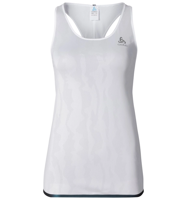 Vest Top Odlo Womens Yotta White Pattern