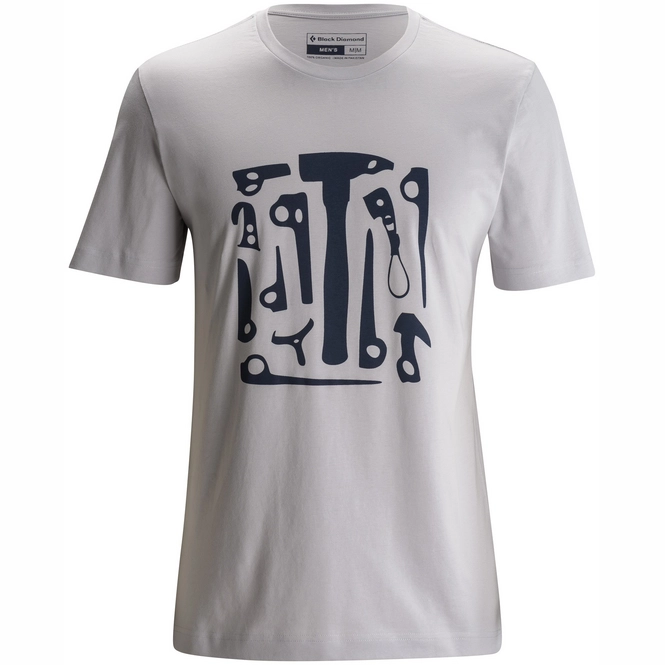 T-Shirt Black Diamond Men Ss Big Wall Tool Tee Aluminum