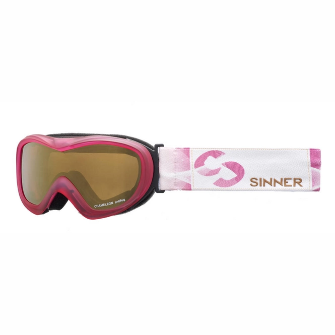 Ski Goggles Sinner Chameleon Mat Pink Gold Mirror (Kids)