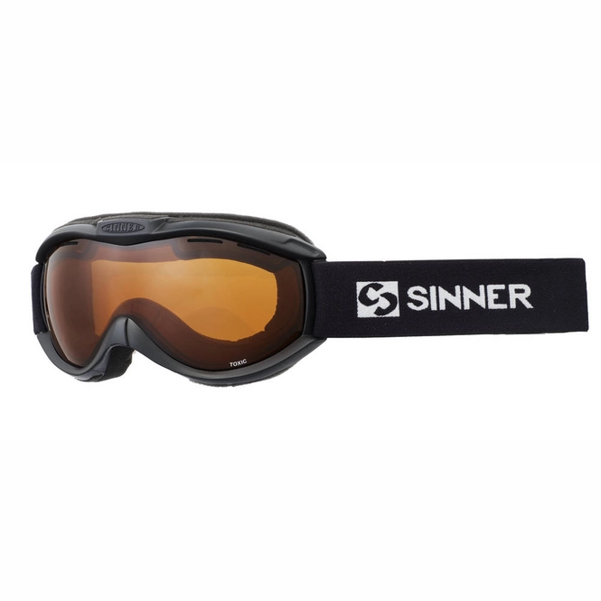 Ski Goggles Sinner Toxic Mat Black and Orange