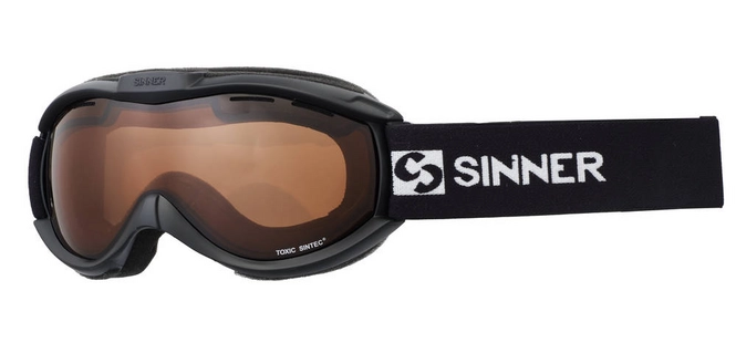 Ski Goggles Sinner Toxic Mat Black Orange Sintec