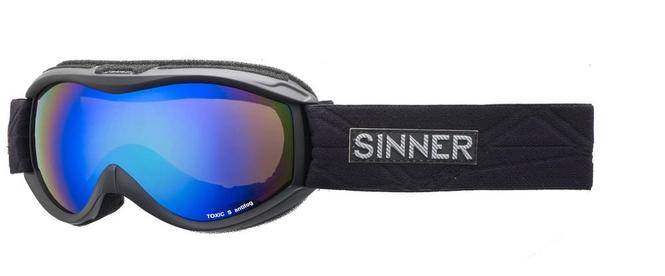 Ski Goggles Sinner Toxic Matte Kids Black Blue