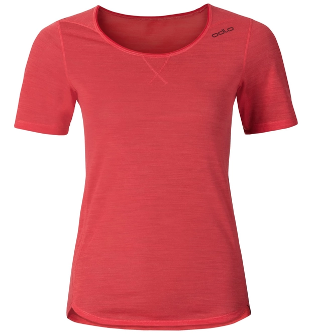 Undershirt Odlo Womens S/S Crew Neck Revolution Tw Light Bittersweet Melange