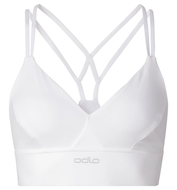 Sports Bra Odlo Womens Feminine Soft White