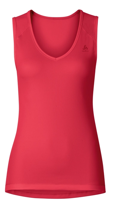 Vest Top Odlo Womens Singlet V-Neck Cubic Bittersweet