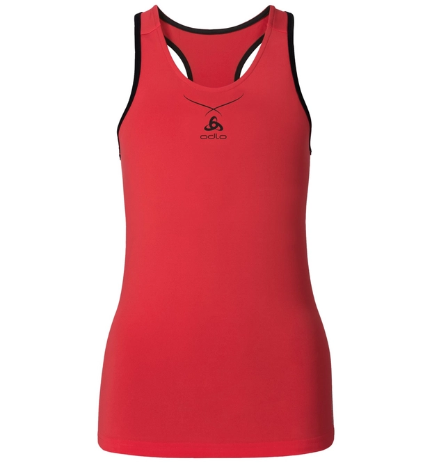 Vest Top Odlo Womens Singlet Crew Neck Ceramicool Bittersweet Black