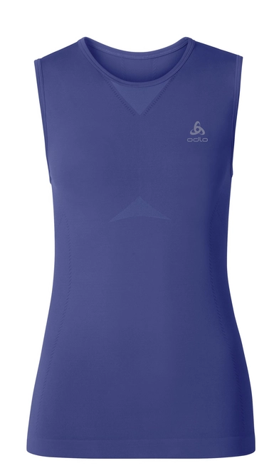 Vest Top Odlo Womens Singlet Crew Neck Evolution Light Spectrum Blue Baja Blue