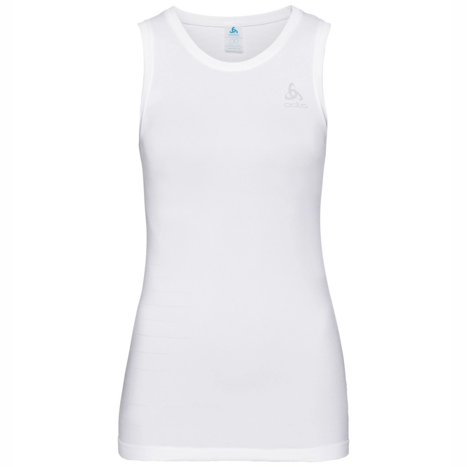 Vest TopOdlo Women SUW Top Crew Neck Singlet Performance Light White