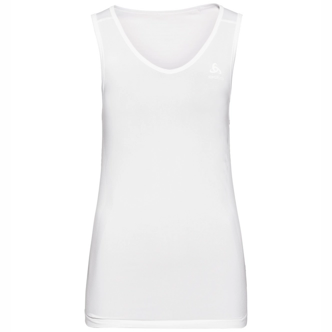 Vest Top Odlo Women SUW Top V-Neck Singlet Performance X-Light White