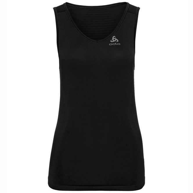 Vest Top Odlo Women SUW Top V-Neck Singlet Performance X-Light Black
