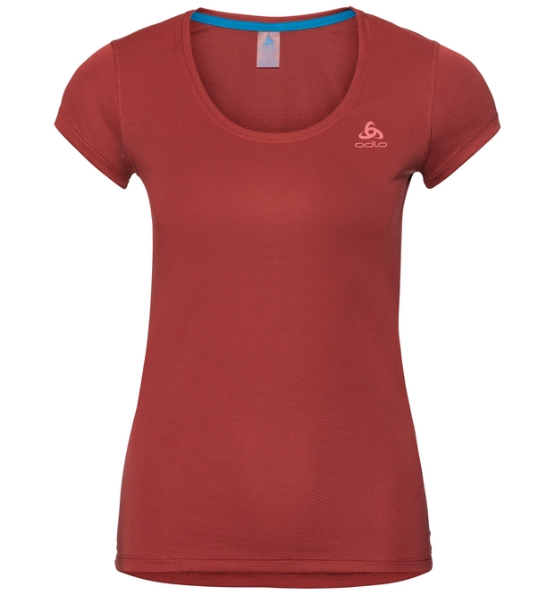 Undershirt Odlo Women SUW Top Crew Neck S/S Active F-Dry Light Baked Apple