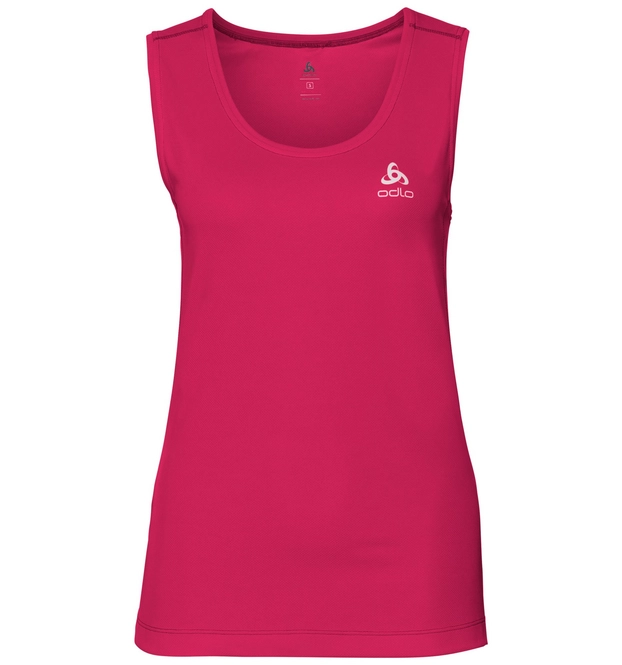 Vest Top Odlo Womens Aenne Lo Rose Red Black