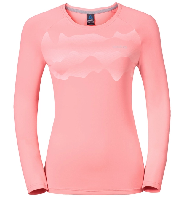 Long Sleeve T-Shirt Odlo Womens Sillian Pink