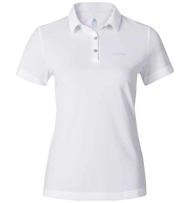 Polo Shirt Womens S/S Tina White