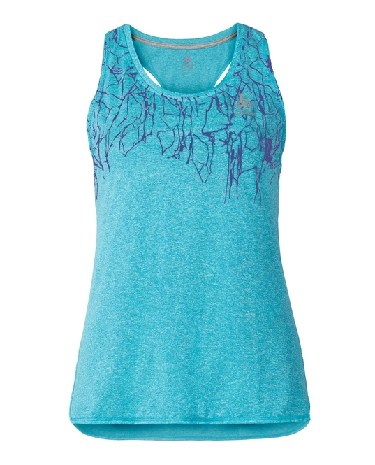 Vest Top Odlo Womens Tebe Blue Radiance Melange Train