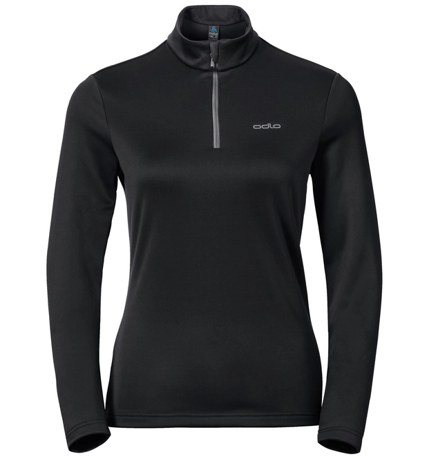 Sweatshirt Odlo Womens Midlayer 1/2 Zip Harbin Black